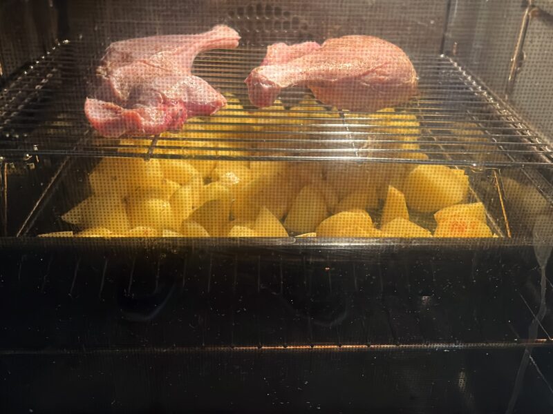 Kartoffeln im Hähnchenfett